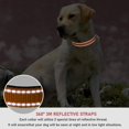 thumbnail image 4 of YSTINNG Reflective Dog Collar with Buckle Adjustable Safety Nylon Collars for Small Medium Large Dogs, Orange S YD72-102, 4 of 7