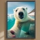 thumbnail image 1 of Cuadros Decorativos 5D bricolaje cuadrado completo taladro diamante pintura oso polar decoración del hogar (ZQA1032) Wdftyju embutido en tela, 1 of 9