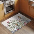 thumbnail image 3 of Spring Floral Bathroom Rug Washable 2x3 Entryway Rug Non Slip Country Botanical Watercolor Botanical Front Door Mat Low Pile Indoor Doormat Throw Floor Carpet for Kitchen Bedroom Entrance, 3 of 8