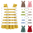 thumbnail image 3 of LIJCC Robe en Velours Côtelé Sans Manches à Volants pour Filles, Robe Décontractée pour Enfants à Encolure Carrée, Robe de Fête à Volants, Mignonne Uniforme Scolaire, Tenue de Jeu pour Enfants, Robe Débardeur Ample à Bretelles, 3 of 4