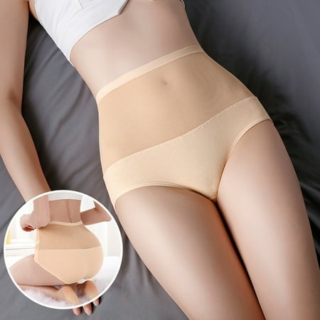 Final Markdown: Panty  Ropa Interior de Mujer  Women s Solid High Waist Tummy Controlling Warm Underwear Sexy Underwear Briefs SOPATENOR Khaki 2XL
