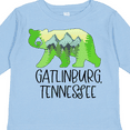 thumbnail image 4 of Inktastic Gatlinburg, Tennessee Mountains and Bear Shape Boys or Girls Long Sleeve Toddler T-Shirt, 4 of 5