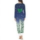 thumbnail image 4 of Pijama elegante de manga larga para mujer, ropa de dormir informal, conjunto de dos piezas, regalo de Navidad, Otoño e Invierno, 4 of 4