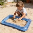 thumbnail image 4 of MKHSQHDG Today's Deals Inflatable Sandbox Pool Inflatable Purpose Sand Game Easy to Inflate and Deflate Portable Summer Beach Backyard, 4 of 5
