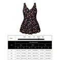 thumbnail image 2 of Oplxuo Women's Plus Size One Piece Swimsuits Tummy Control Sexy Ruched Bathing Suit Full Coverage Swimwear with Skirt, 2 of 7