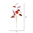 thumbnail image 2 of Vickerman 33" Red Shiny Leaf Artificial Christmas Spray. Includes 2 sprays per pack., 2 of 3
