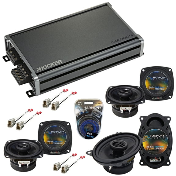 Fits Volkswagen Passat 90-97 Speaker Upgrade Harmony (2) R4 R46 & CXA360.4 Amp