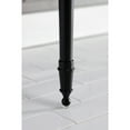 thumbnail image 4 of Kingston Brass KVPB37227W4MB Edwardian 37" Ceramic Console Sink with Brass Legs (4-Inch, 3-Hole), White/Matte Black, 4 of 8