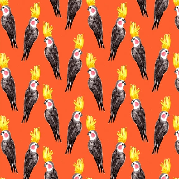 Fancy Cockatiels Birds Pattern Premium Roll Gift Wrap Wrapping Paper