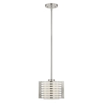 Livex Lighting Hilliard Mini Pendant Light in Brushed Nickel
