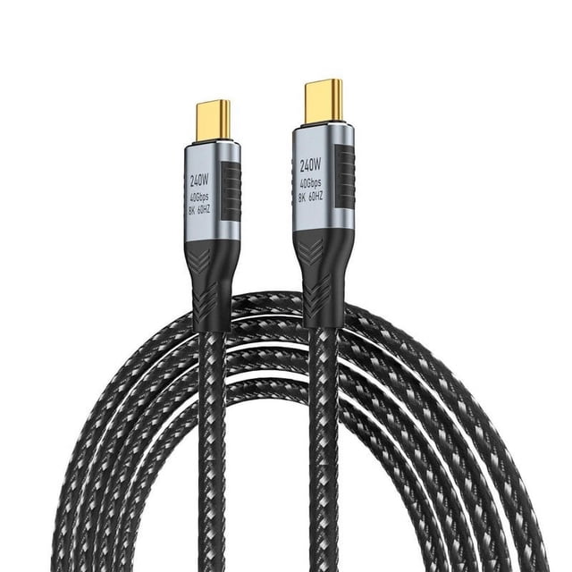 Usb 4.0 Data Cable 240w Fast Charging Line 40gbps High Speed 8k 60hz Hd Video Cable Multi-functional Type-c 4.0 1.8 meters