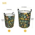 thumbnail image 3 of Picia Colorful Hippie Large Laundry Basket, Waterproof, Freestanding Laundry Hamper, Collapsible Tall Clothes Hamper with Extended Handles-Small, 3 of 8