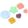 thumbnail image 4 of Juguetes apilables para bebés, coloridos y multiusos, de silicona, para bebés de 2 años en adelante, colores clásicos., 4 of 14