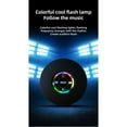 thumbnail image 4 of Mini altavoz Bluetooth impermeable para baño, altavoces inalámbricos para ducha, luz RGB, altavoz con ventosa, color blanco, 4 of 8