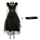 thumbnail image 1 of 2023 Wednesday Addams Cosplay Costume Set For Adult Girls Black Dress Halloween Carnival Party Costume zhangyuxiang LED, 1 of 2
