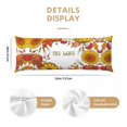 thumbnail image 3 of Body Pillow Cover, Happy Fall Pumpkin Autumn Sunflower Body Pillow Cases with Zipper Soft Breathable Smooth Skin Friendly Long Pillow Case 20x60 inches, 1Pcs, 3 of 7