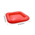thumbnail image 3 of Inflatable Pool Bar Drinks Cooler with Cup Holders Thickened PVC Floating Beverage Tray for Summer Pool Party Outdoor Entertainment, 3 of 6