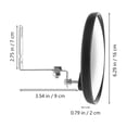 thumbnail image 2 of QUMIIRITY Blind Spot Rear View Mirror Convex Mirror Multi Metal Plastic for Office 1Pcs, 2 of 8