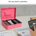 thumbnail image 2 of Caja Fuerte De Seguridad VIMI Para Dinero Con Llaves Charola Removible rosa, 2 of 8