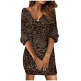 thumbnail image 2 of Qiopertar Robe d'Été Florale pour Femmes Col en V Manches Courtes Ourlet à Volants Ceinturé Robe Maxi Bohème en Solde Livraison Gratuite à Moins de 5$ jusqu'à 90 % de Réduction, 2 of 5