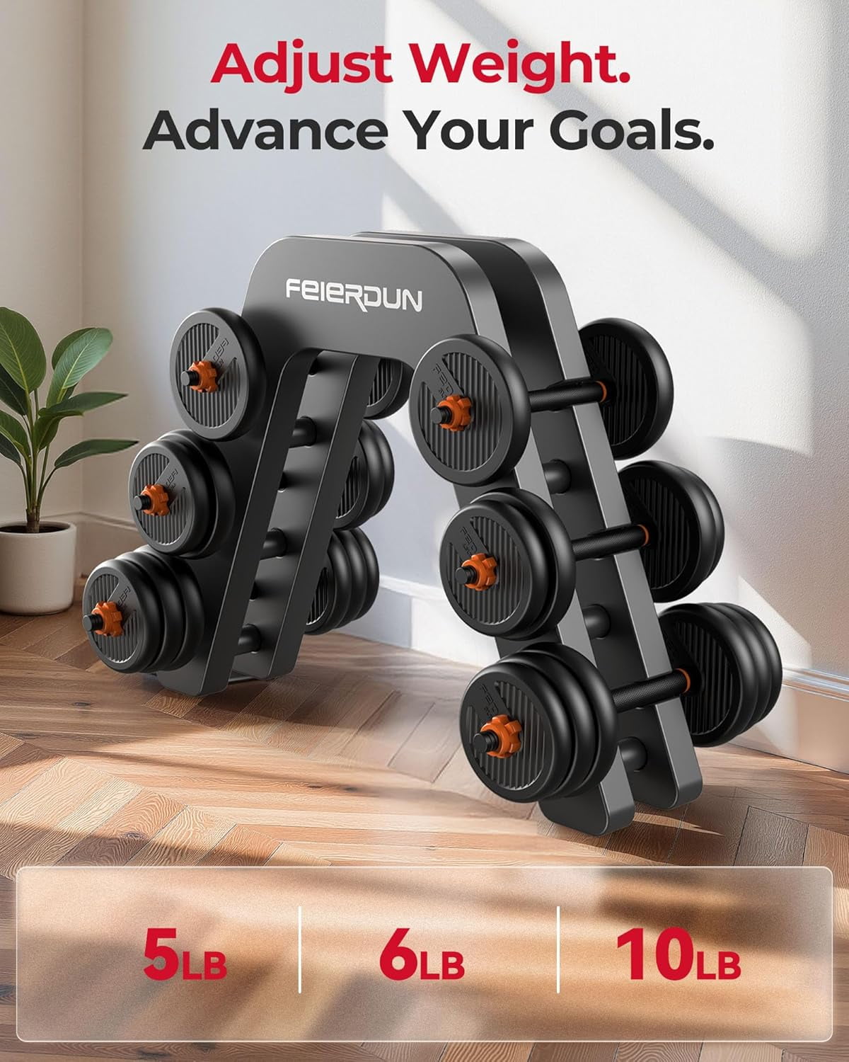 Adjustable Dumbbells Set with Connector, 5-in-1 Weight System for Home Gym, Barbell Kettlebell Push- Stand, 20/30/40/45/70/90lbs  Weights for Men Women