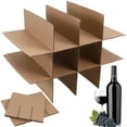 thumbnail image 1 of RENACLIPY 1Set Moving Box Glasses Divider Kit Beige Sturdy Corrugated Cardboard for Packing, 1 of 7