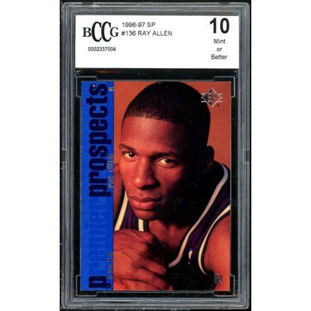 Ray Allen Rookie Card 1996-97 SP #136 BGS BCCG 10 (read Description)