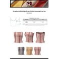 thumbnail image 2 of MixMatchy Women's Strapless Ruffled Edge Stripe Printed Smocking Crop Top, 2 of 4