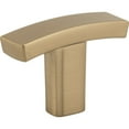 thumbnail image 4 of Elements 859T Thatcher 1-1/2" Curved "T" Bar Cabinet Knob / Drawer Knob - Black, 4 of 7