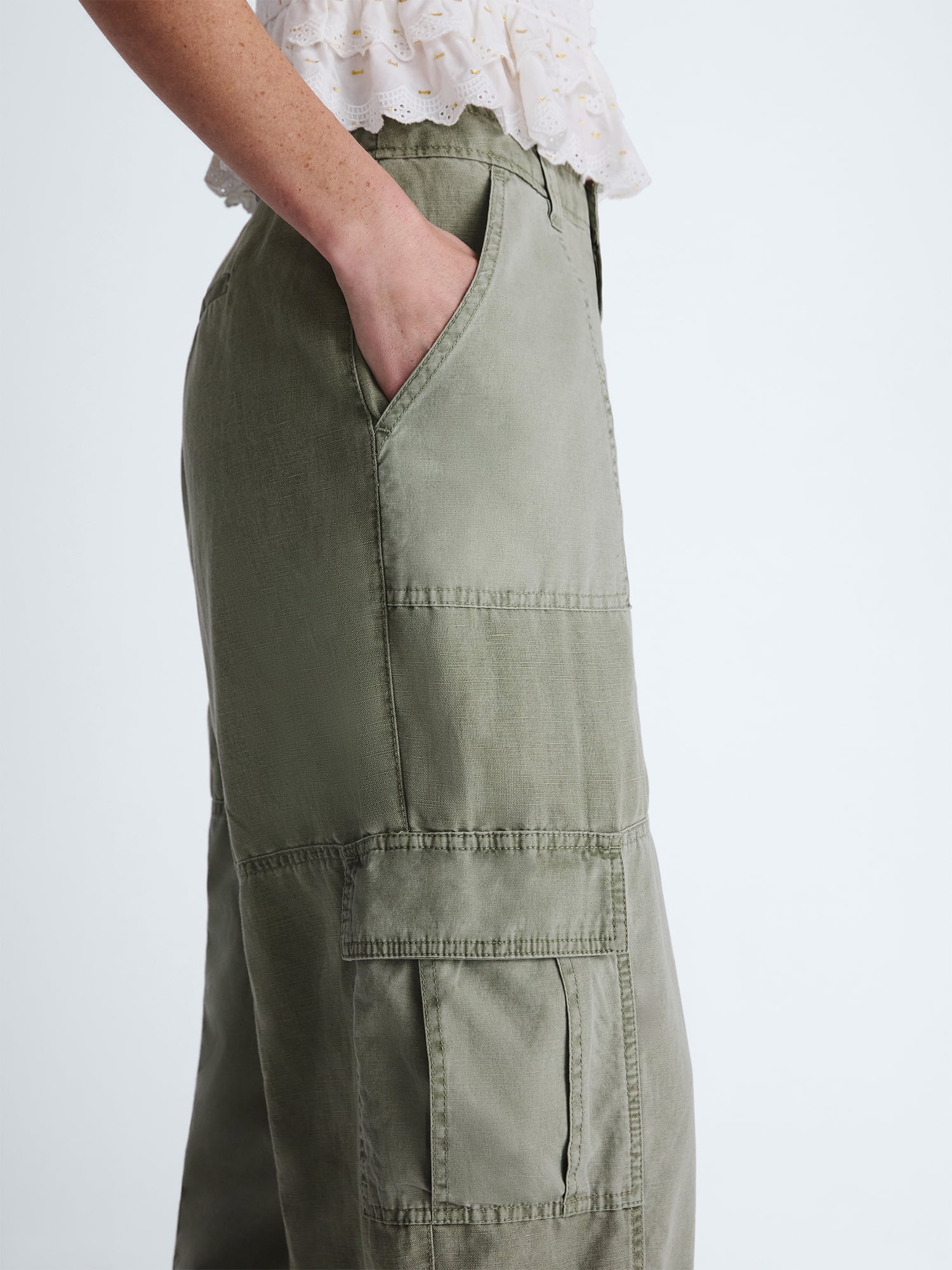 Scoop Women's and Women's Plus Cargo Barrel Pant, Sizes 0-26W