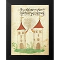 thumbnail image 2 of German 16th Century 12x14 Black Modern Framed Museum Art Print Titled - Civic festival of the Nuremberg Schembartlauf - Towers, 2 of 5