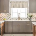 thumbnail image 4 of Modern Themed Window Valance for Kitchen, Yellow Line Waves Irregular Lines Minimalism Rod Pocket Short Curtain for Small Windows, Light Filtering Decorative Valance, 42 x 12 Inch, 1 Panel, 4 of 9