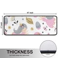thumbnail image 5 of Kitchen Rugs Sets Of 2,White Fairy Flower Pattern Anti Fatigue Kitchen Mat Rugs Non Slip Washable,Decorative Kitchen Floor Mats for Kitchen,Sink,Laundry,17"x47"+17"x47", 5 of 5