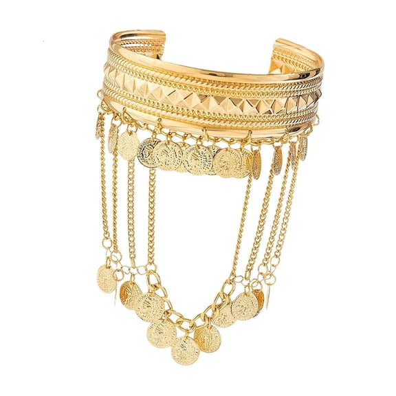 Weflink Unisex Metal Chain Arm Cuffs Bracelet For Men Women Trendy Jewelry Accessory