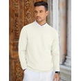 thumbnail image 3 of COOFANDY Mens Knit Sweaters Lightweight Regular Fit Crew Neck Sweater for Fall Winter, 3 of 7