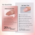 thumbnail image 4 of Nail Tips BtartBox Short Almond con kit de uñas de gel para mujer, 4 of 6