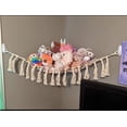 thumbnail image 5 of Hamaca de almacenamiento de juguetes de peluche con luz LED, macramé, organizador de esquina para habitación de muñecas, decoración de malla, redes de almacenamiento para colgar, dormitorio, 5 of 5