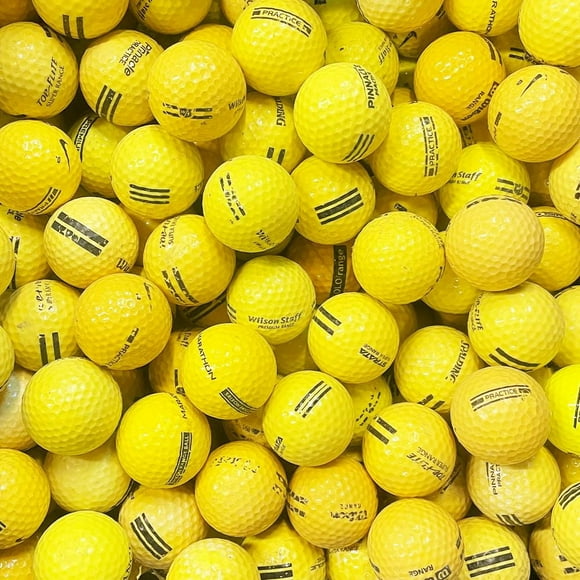 Mulligan - 100 Range Regular Flight B Recycled Used Golf Balls, Yellow