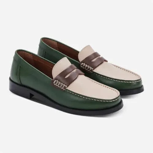 Greats The Essex Penny Loafer - Cargo Multi Size 10.5 Made in Italy