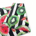 thumbnail image 6 of ONETECH Watermelon Kiwi Stripes Garden Flag 12x18in White, 6 of 6
