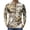 Bronze, variant on Oak Leaf Camo Quarter Zip Pullover for Men, Long Sleeve Moisture Wicking Hunting Fishing Jersey - Lightweight Quick Dry Outdoor Athletic Base Layer Top Coffee M