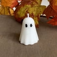 thumbnail image 6 of DAMAI Halloween Ghost Candle, Solid White Paraffin Wax Ghost Shaped Table Candle, Ornament For Mantel Farmhouse Desktop Display Halloween Party Atmosphere Decor, 6 of 6