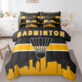thumbnail image 1 of YST Sports Gamer 7-Piece Comforter Set, Black Yellow, Full, 1 of 4