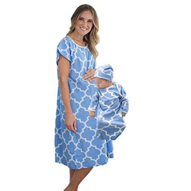 Baby Be Mine Mommy & Baby Set - Matching Labor & Delivery Maternity  Hospital Gown Gownie Maternity, Hospital Bag Must Have, Maternity Gown,  Hospital Gown with Baby Gown Set 