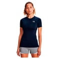 thumbnail image 1 of Camiseta Under Armour HeatGear Compression para mujer, color azul oscuro, 1 of 6