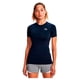 thumbnail image 1 of Camiseta Under Armour HeatGear Compression para mujer, color azul marino y blanco, 1 of 6