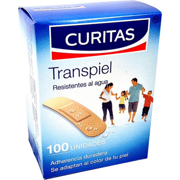 Curitas Transpiel 100 PZ Caja