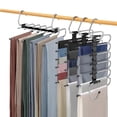 thumbnail image 1 of Perchas Ganchos para Pantalones, Perchas Plegables Antideslizantes, 4 Paquetes Colgador Pantalones Armario, Almacenamiento de Bufandas, Pantalones, Corbata, 1 of 4