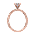 thumbnail image 2 of 3/8 Carat Prong Set Diamond Engagement Ring Band in 14K Rose Gold (Ring Size 8), 2 of 5