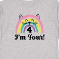 thumbnail image 4 of Inktastic 4th Birthday Rainbow 4 Year Old Girl Girls Long Sleeve Toddler T-Shirt, 4 of 5